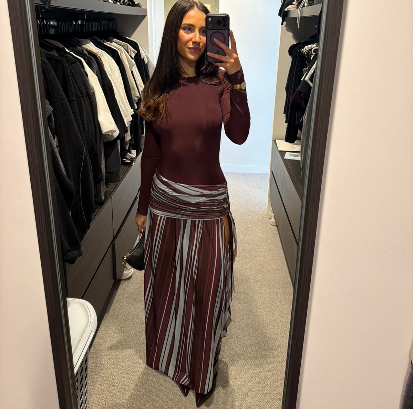 Benni Jana Long Sleeve Maxi Dress