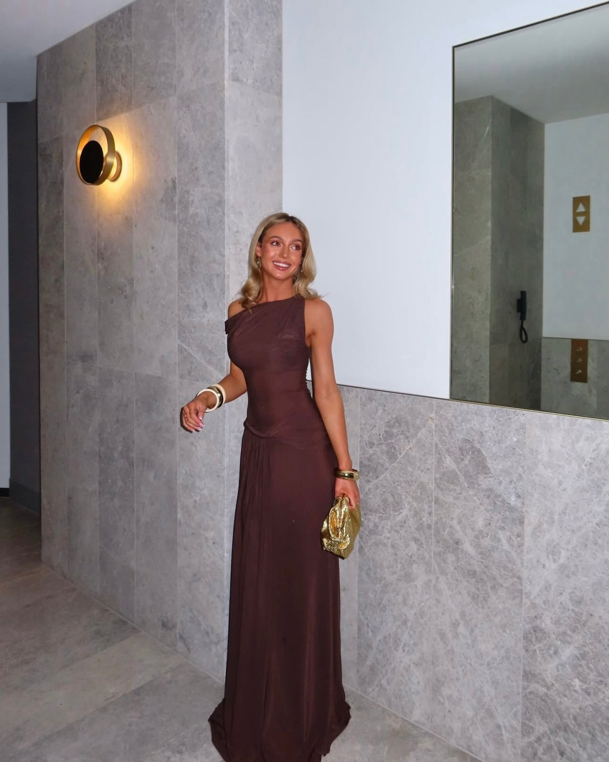 Misha the “Sisal” Mesh Dress