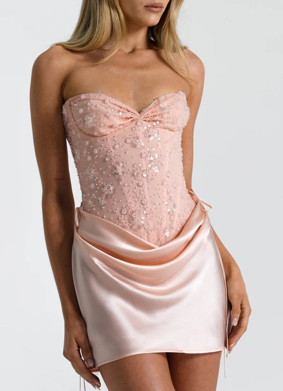 Natalie Rolt Verity Bustier Baby Pink