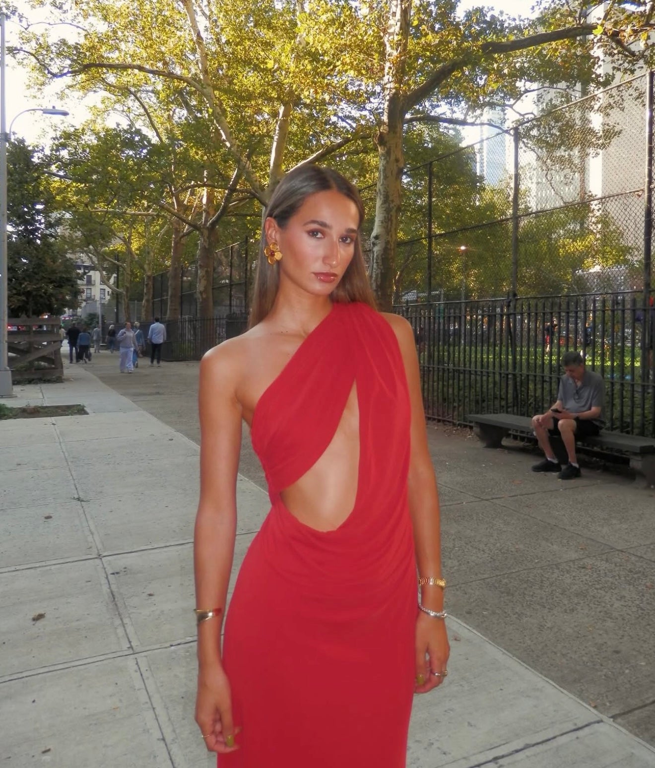 Misha the Solstice Cupro in Red