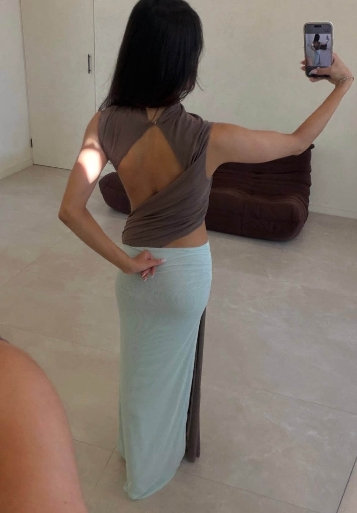 Bec & Bridge Conni Maxi in Taupe/Spearmint