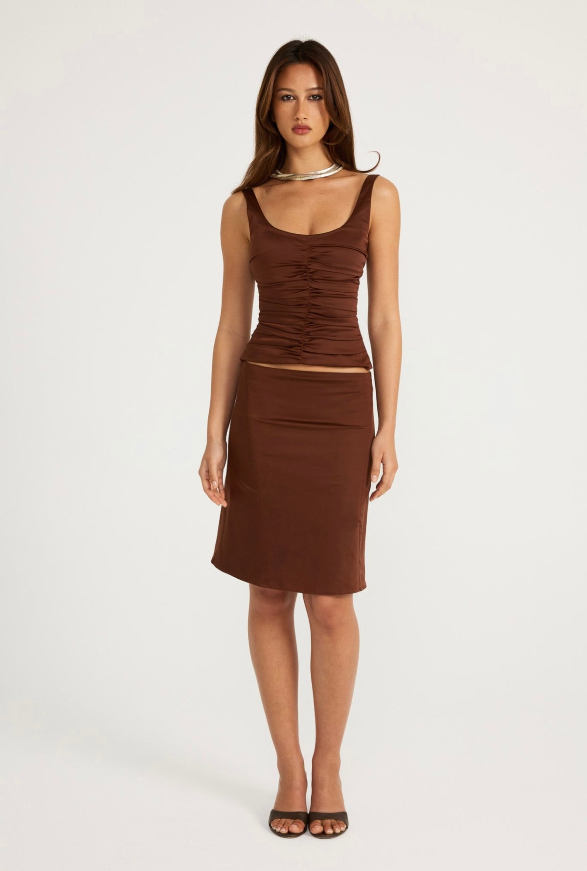 Ance Gria Atlein Midi Set Brown
