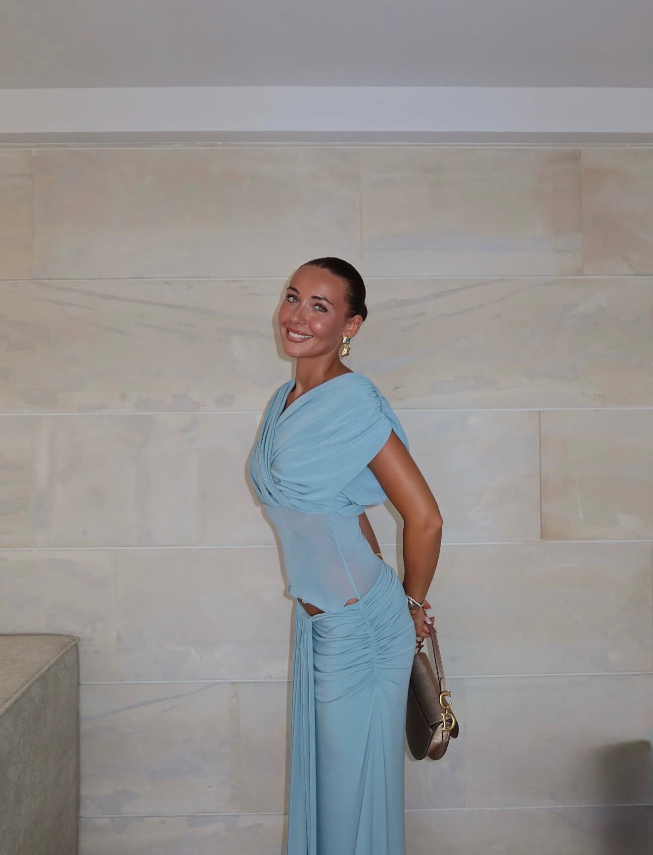 Benni Celia Maxi Dress in Powder Blue
