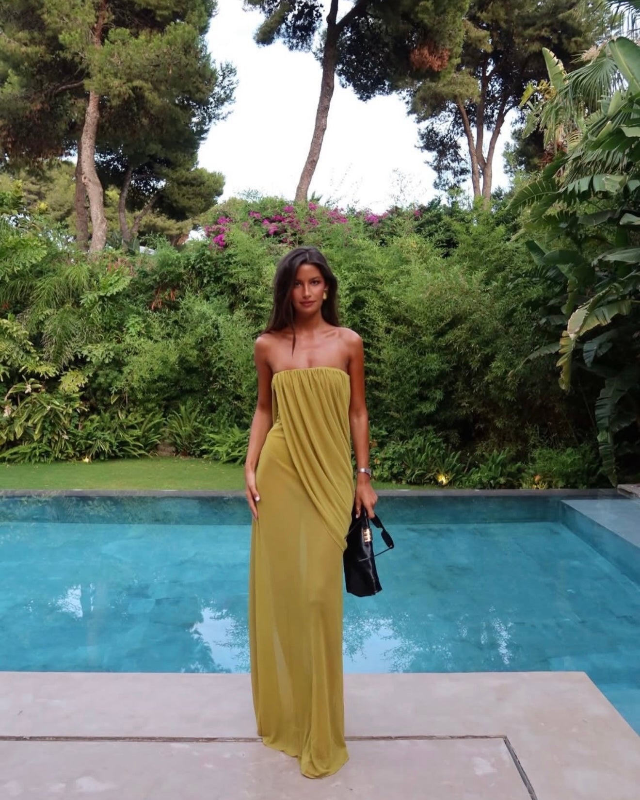 camila coelho green dress Saphira Gown in – Hire West and lived there until US Size:US4 cutwork Kacee Slitted Maxi Skirt