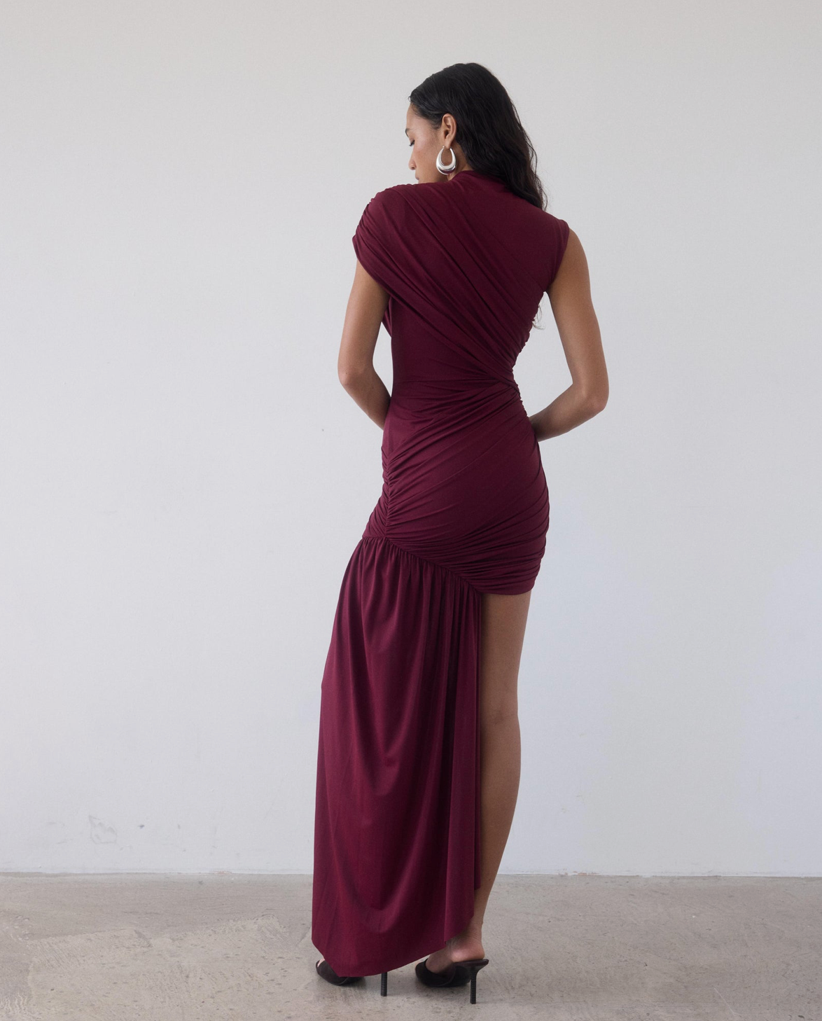 De La Vali Ravenna Mini Dress Earth Spandex