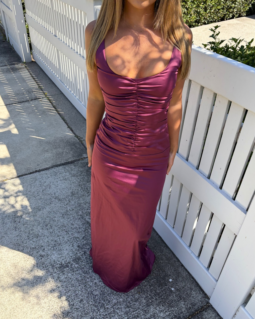 Ance Gria Atlein Gown Plum