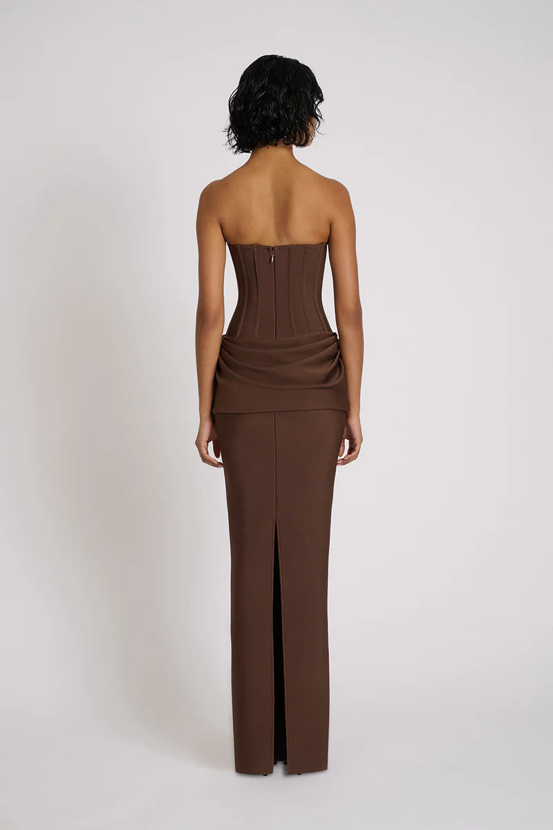 Eliyah the Label Hilda Gown Chocolate