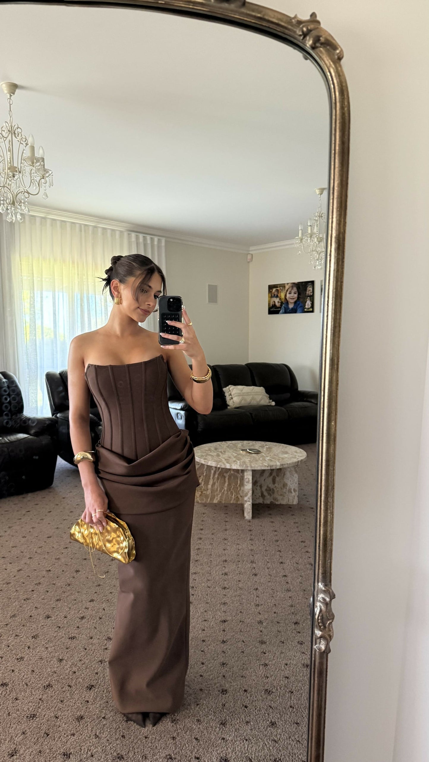 Eliyah the Label Hilda Gown Chocolate