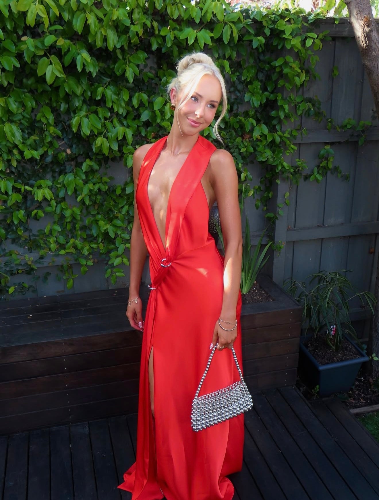 Misha the Harlow Satin Dress Chill