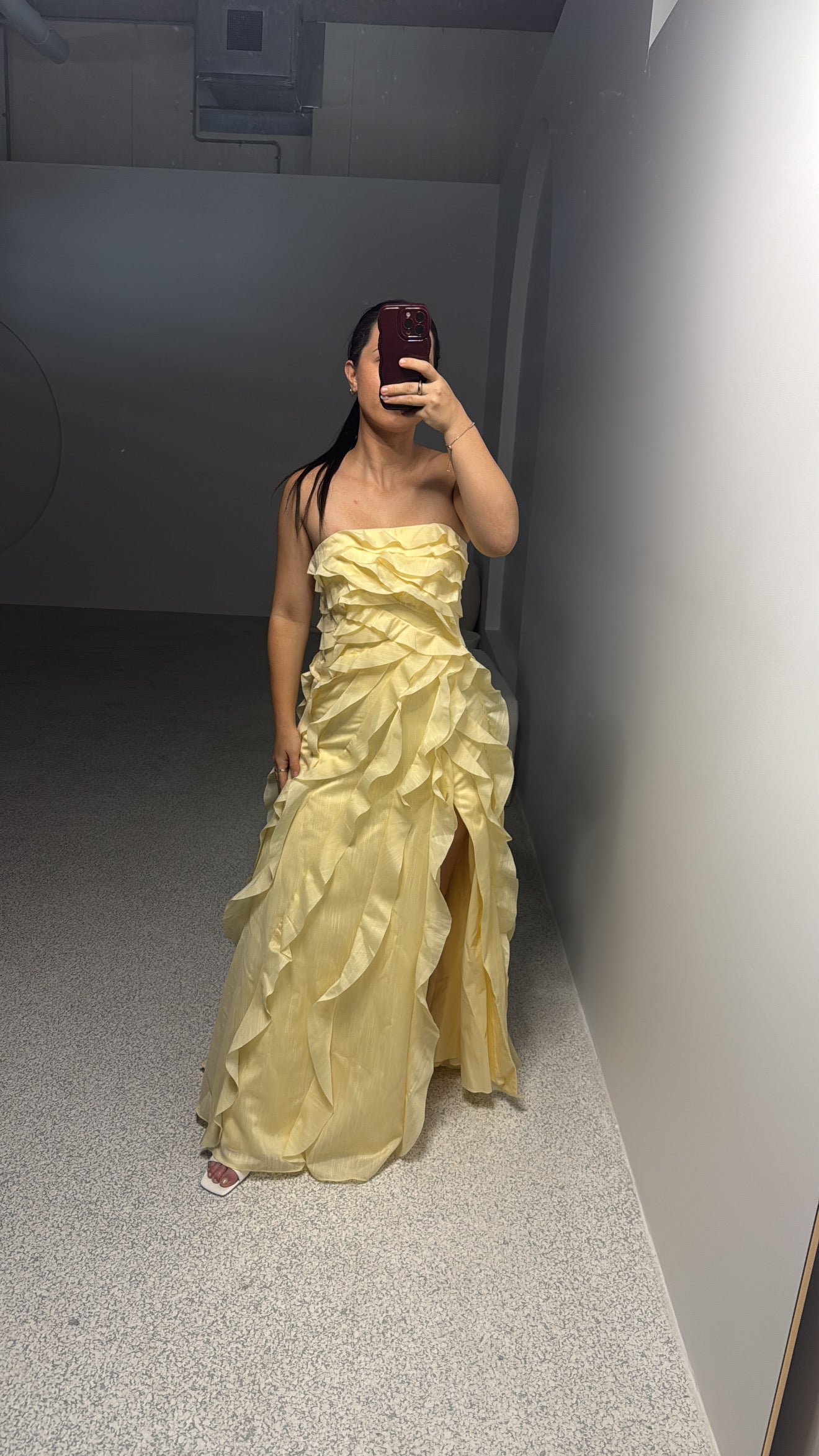 AJE ALLAIRIE GOWN BUTTER YELLOW