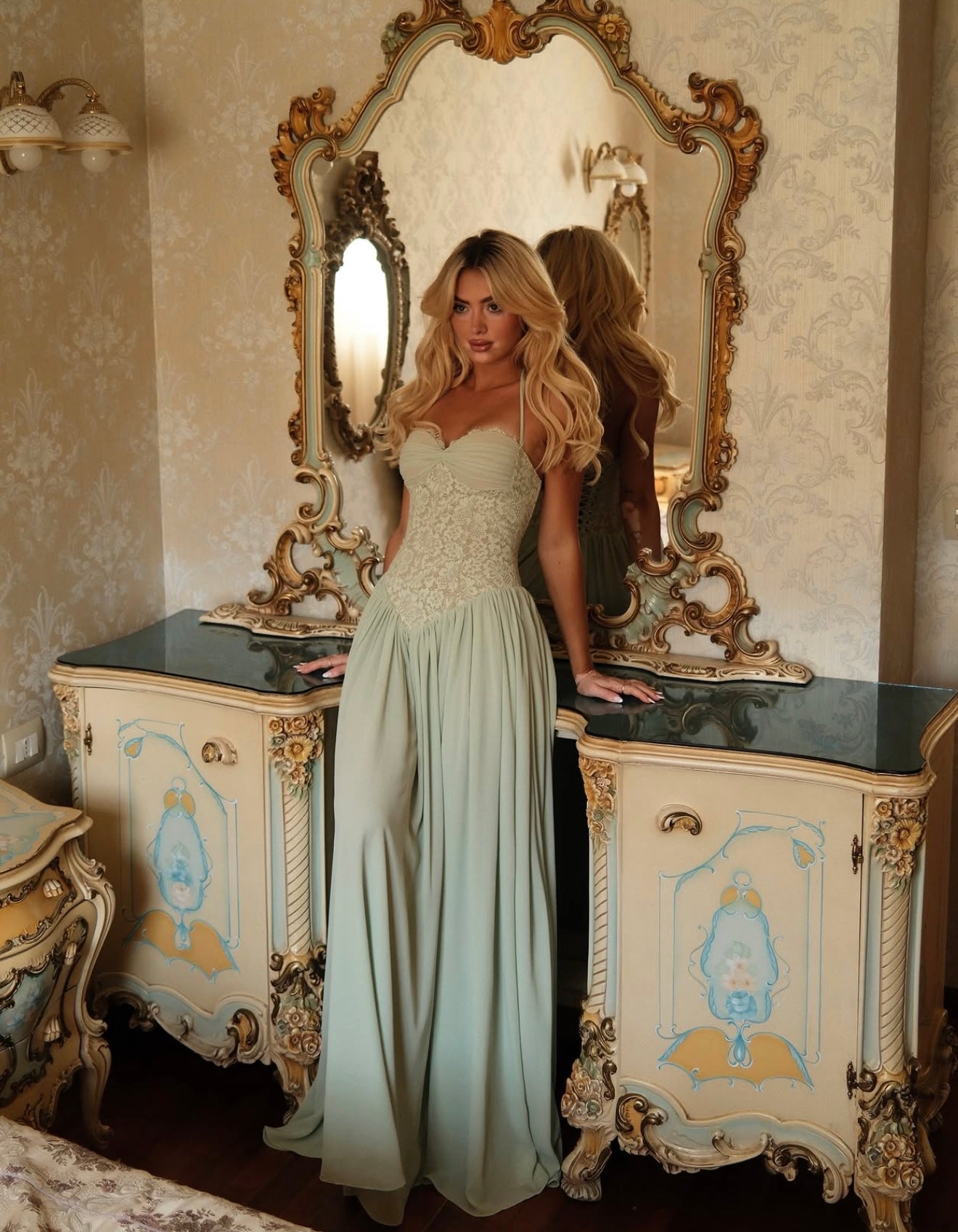 Fenity Faye Dress in Mint