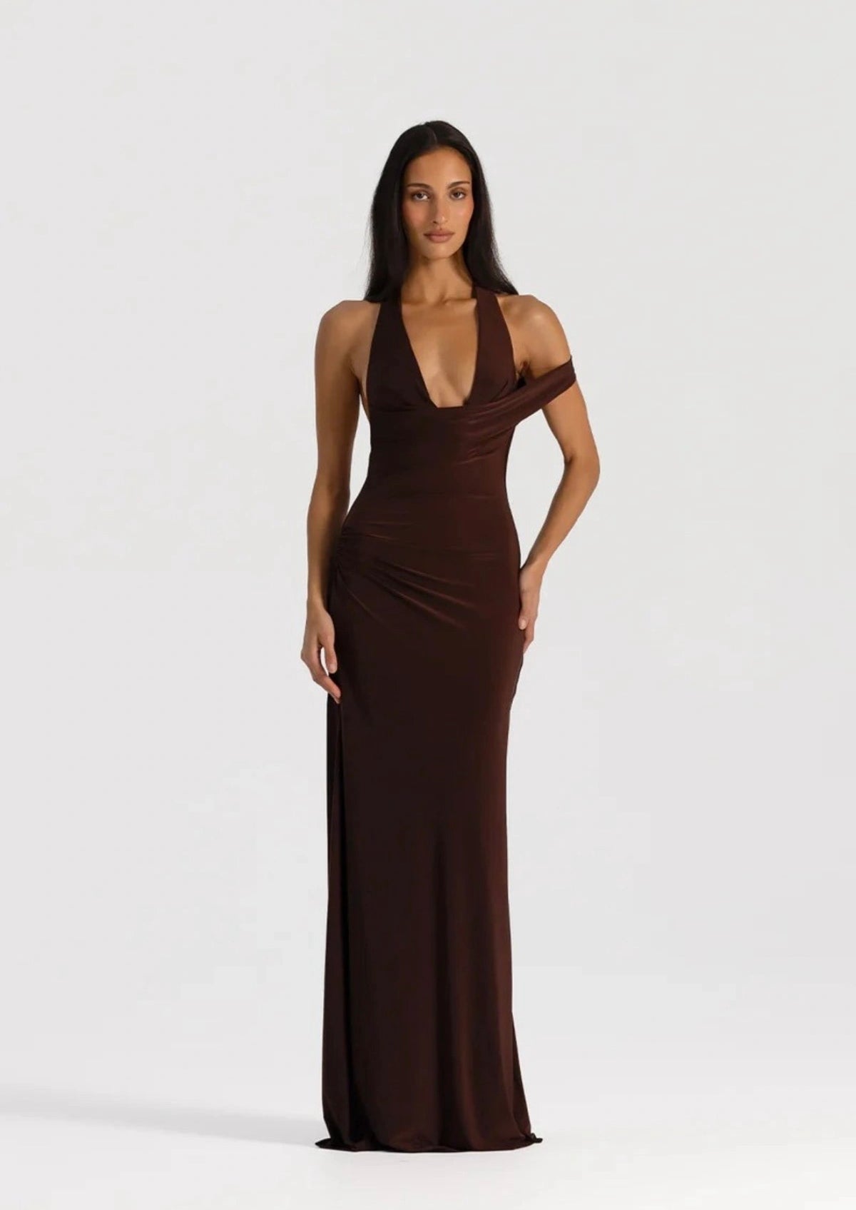Natalie Rolt Mariela Gown Espresso
