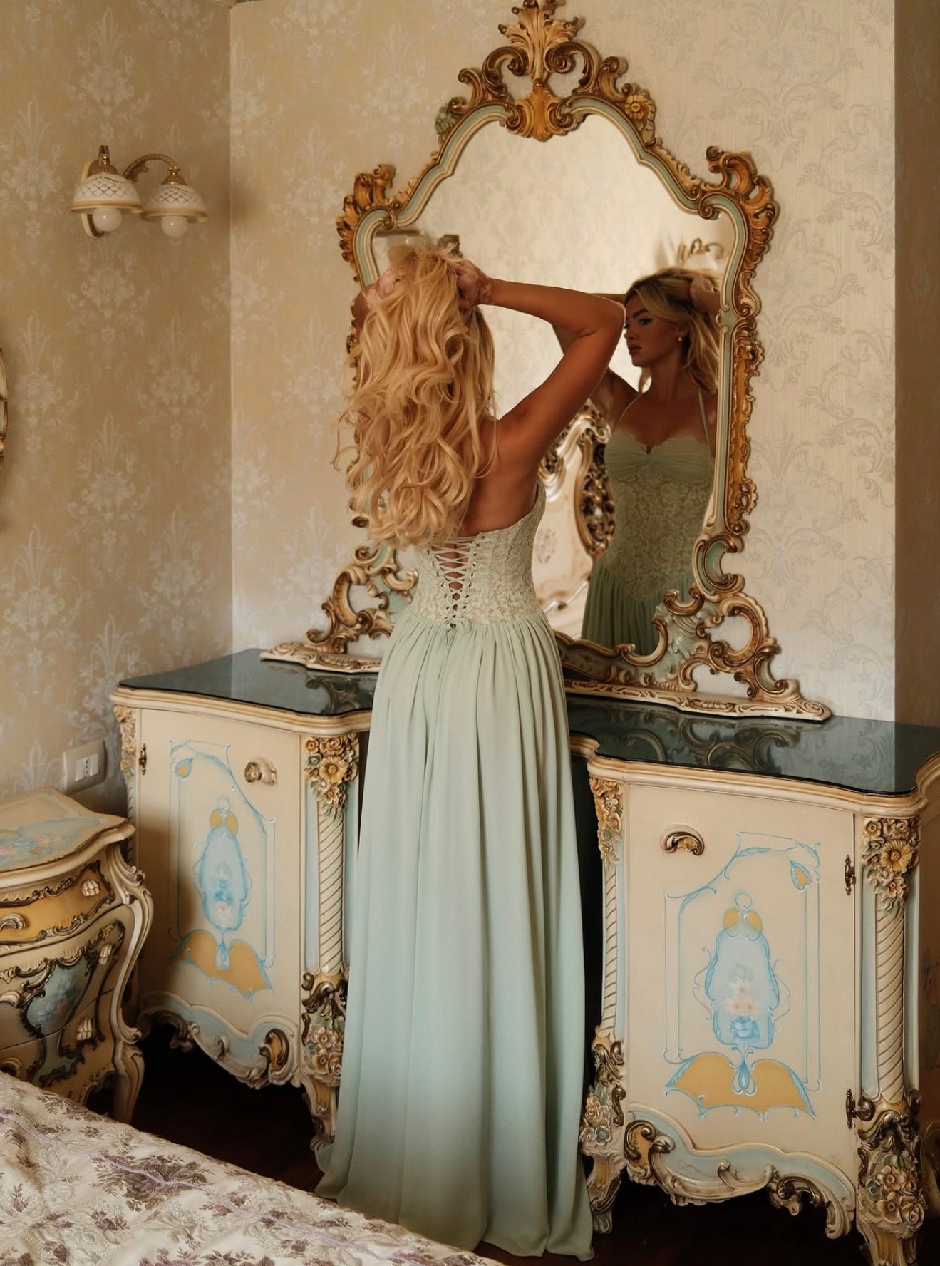 Fenity Faye Dress in Mint