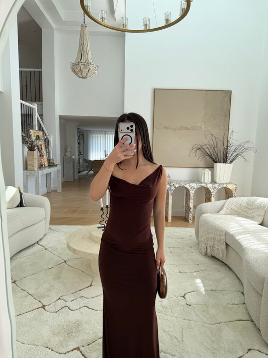 Natalie Rolt Bettina Gown Espresso