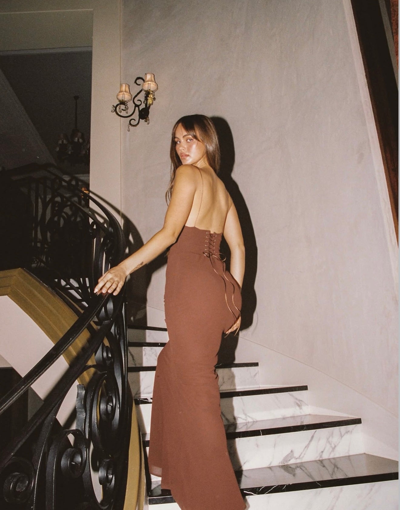 Natalie Rolt Hallie Gown Espresso