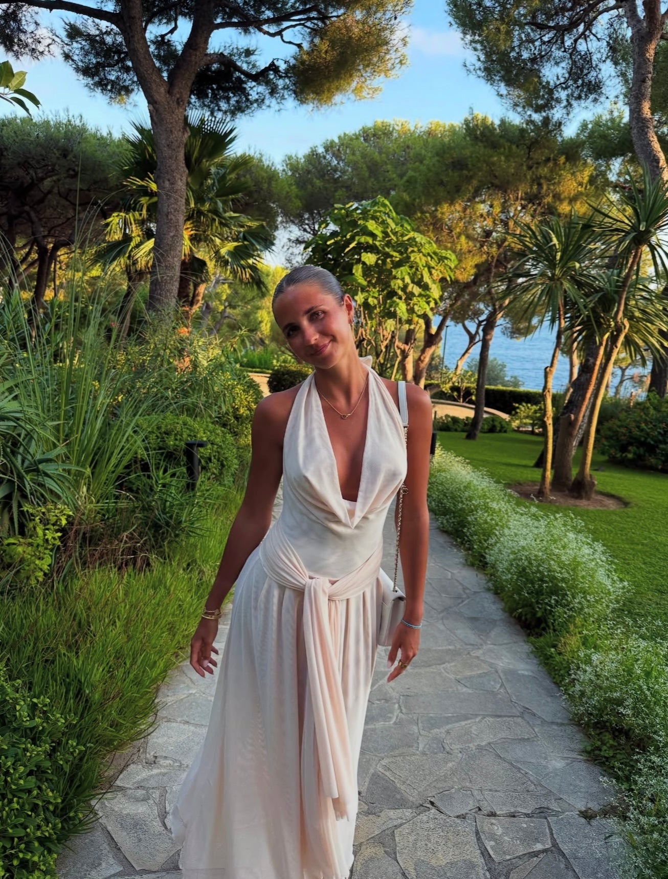 Lulu Souza Yosei Dress in Blushed Ivory