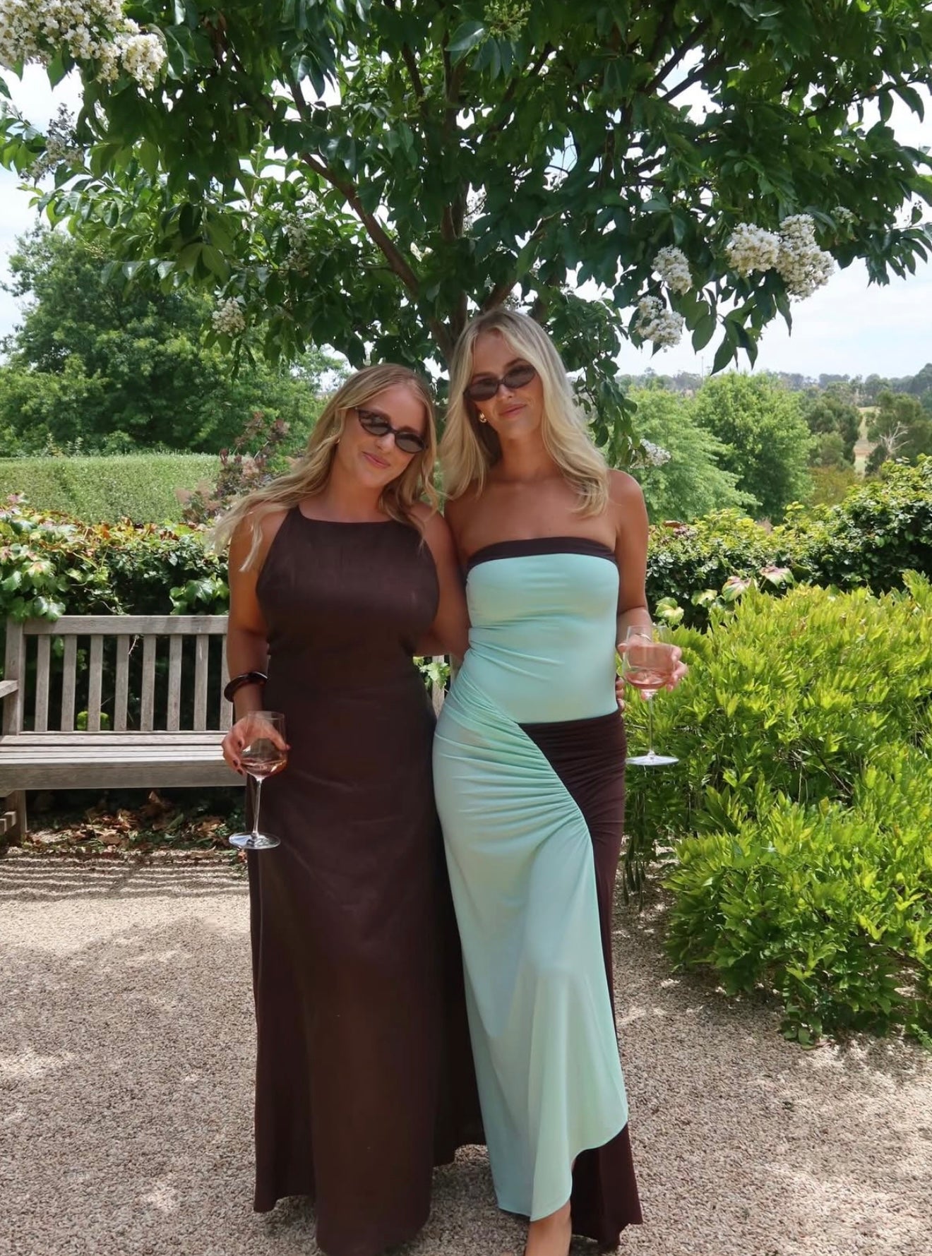 Benni Rumi Strapless Aqua / Choc