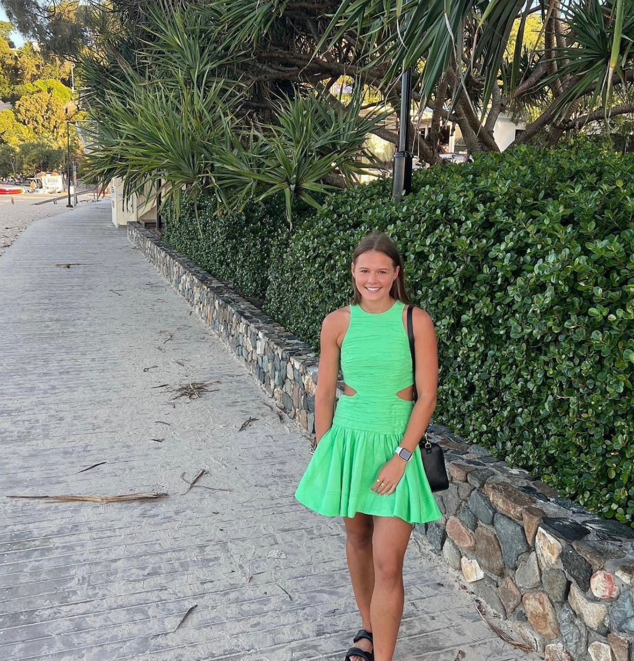 AJE Introspect Cut Out Mini Dress