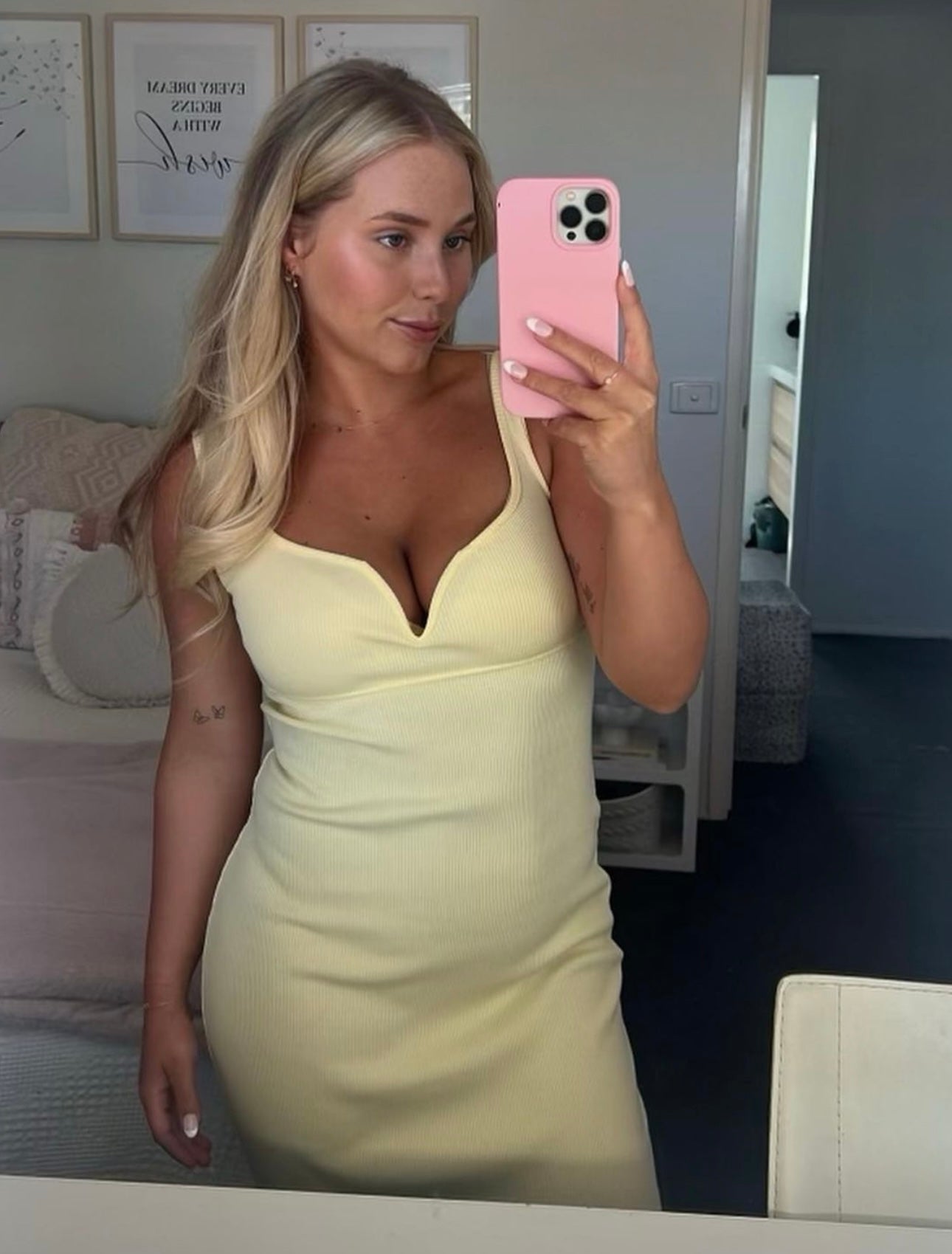 Viktoria & Woods Margarita Dress in Lemon Marle