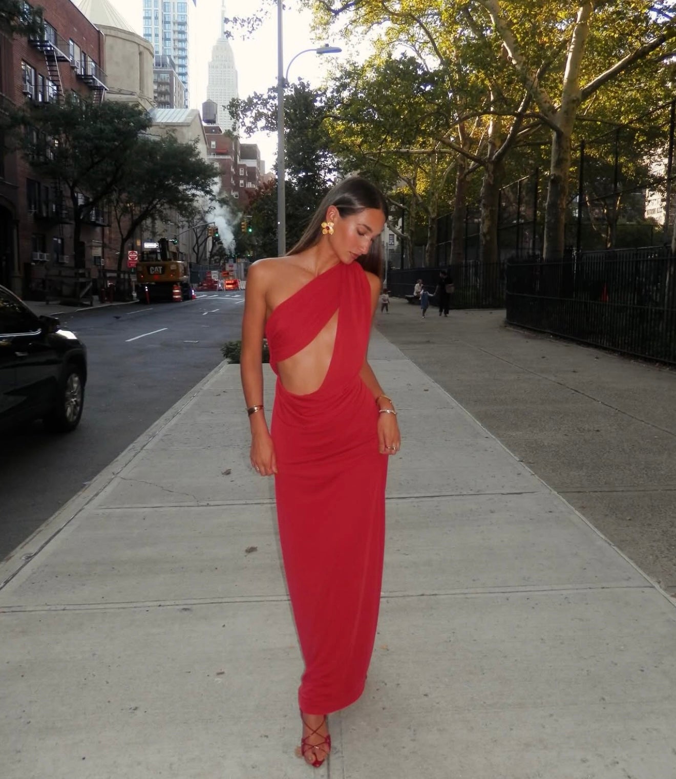 Misha the Solstice Cupro in Red