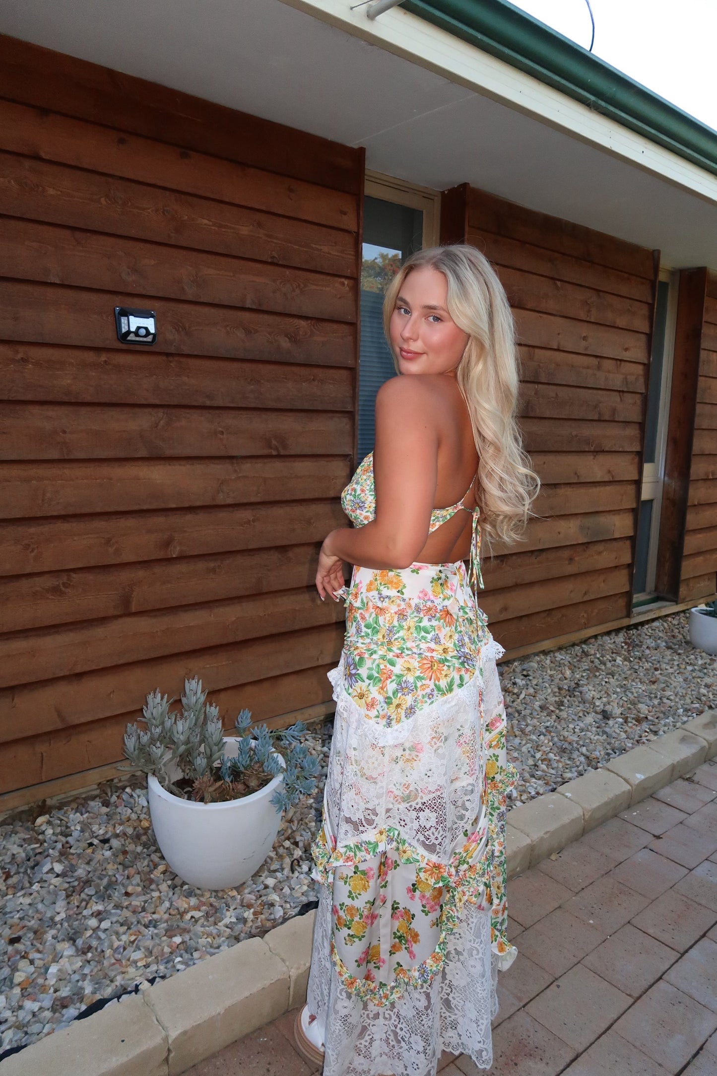 For Love and Lemons Rosalyn Maxi Dress