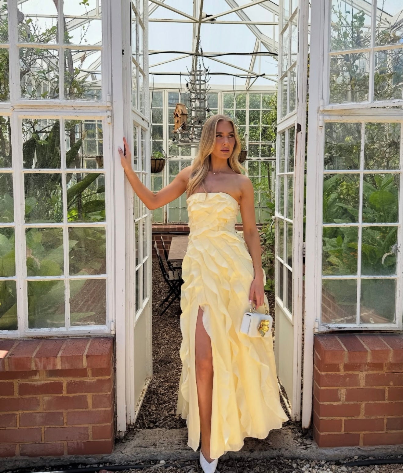 AJE ALLAIRIE GOWN BUTTER YELLOW