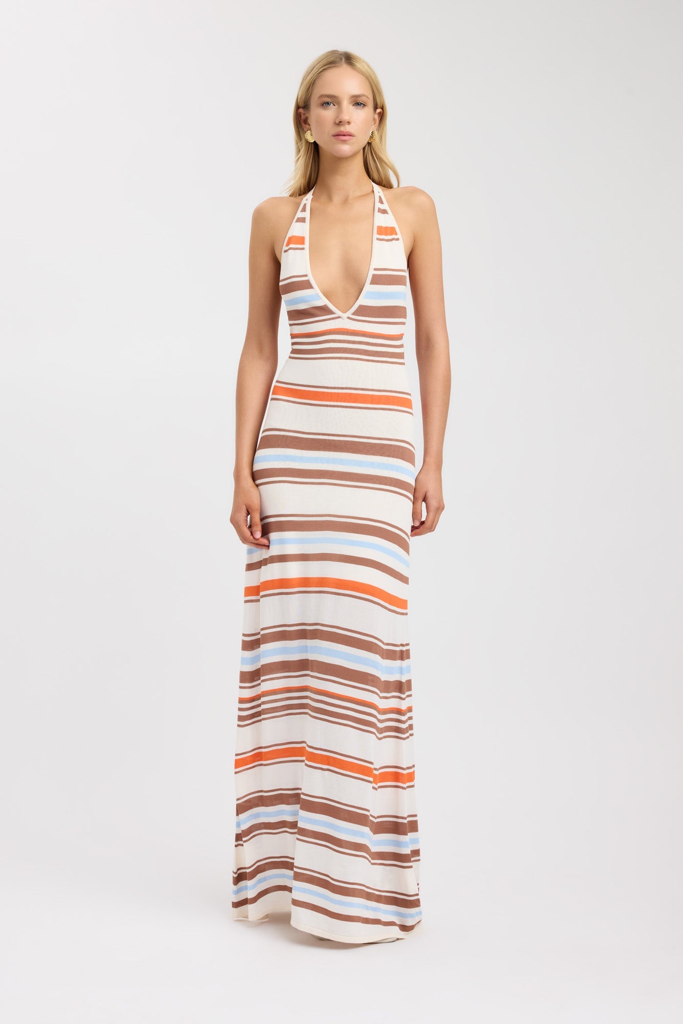 Kookai Skye Stripe Maxi Dress