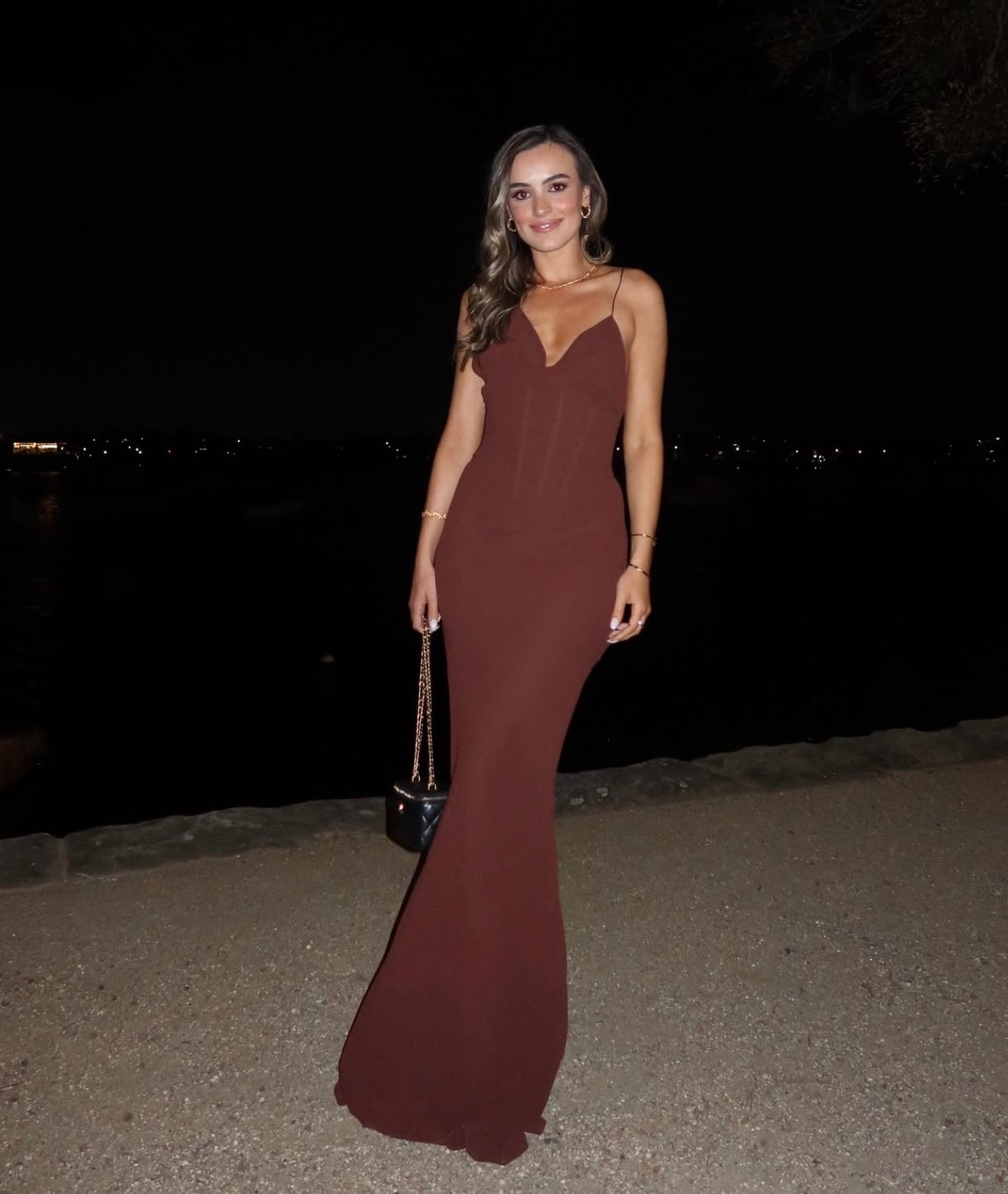Natalie Rolt Hallie Gown Espresso