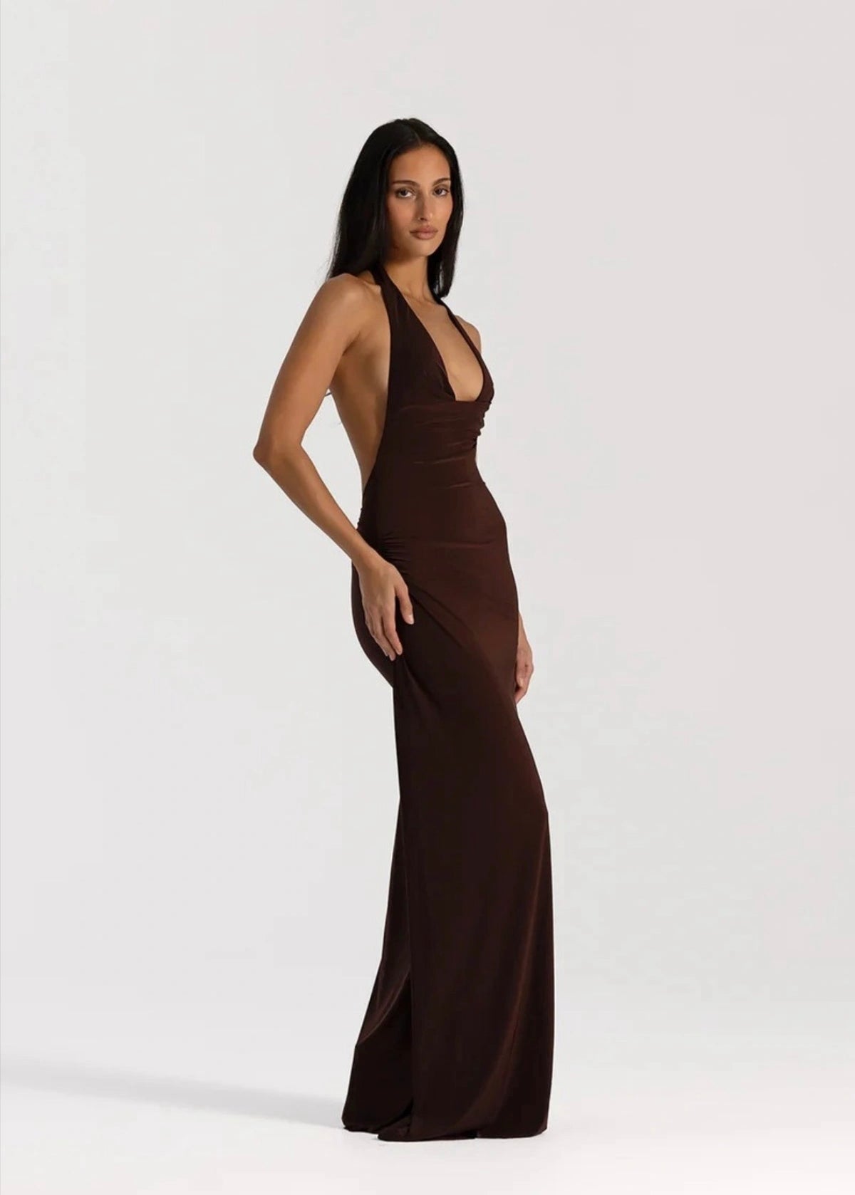 Natalie Rolt Mariela Gown Espresso