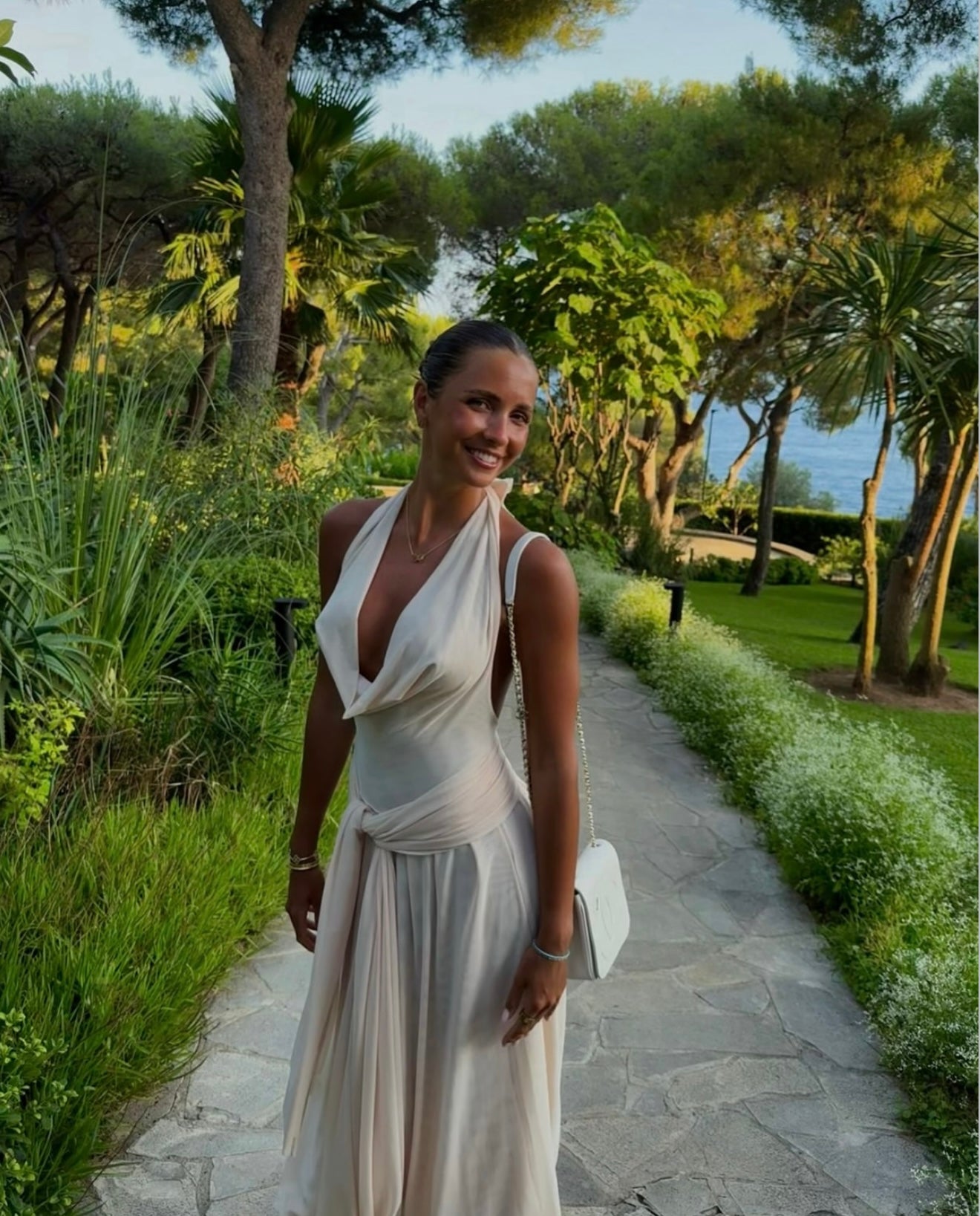 Lulu Souza Yosei Dress in Blushed Ivory