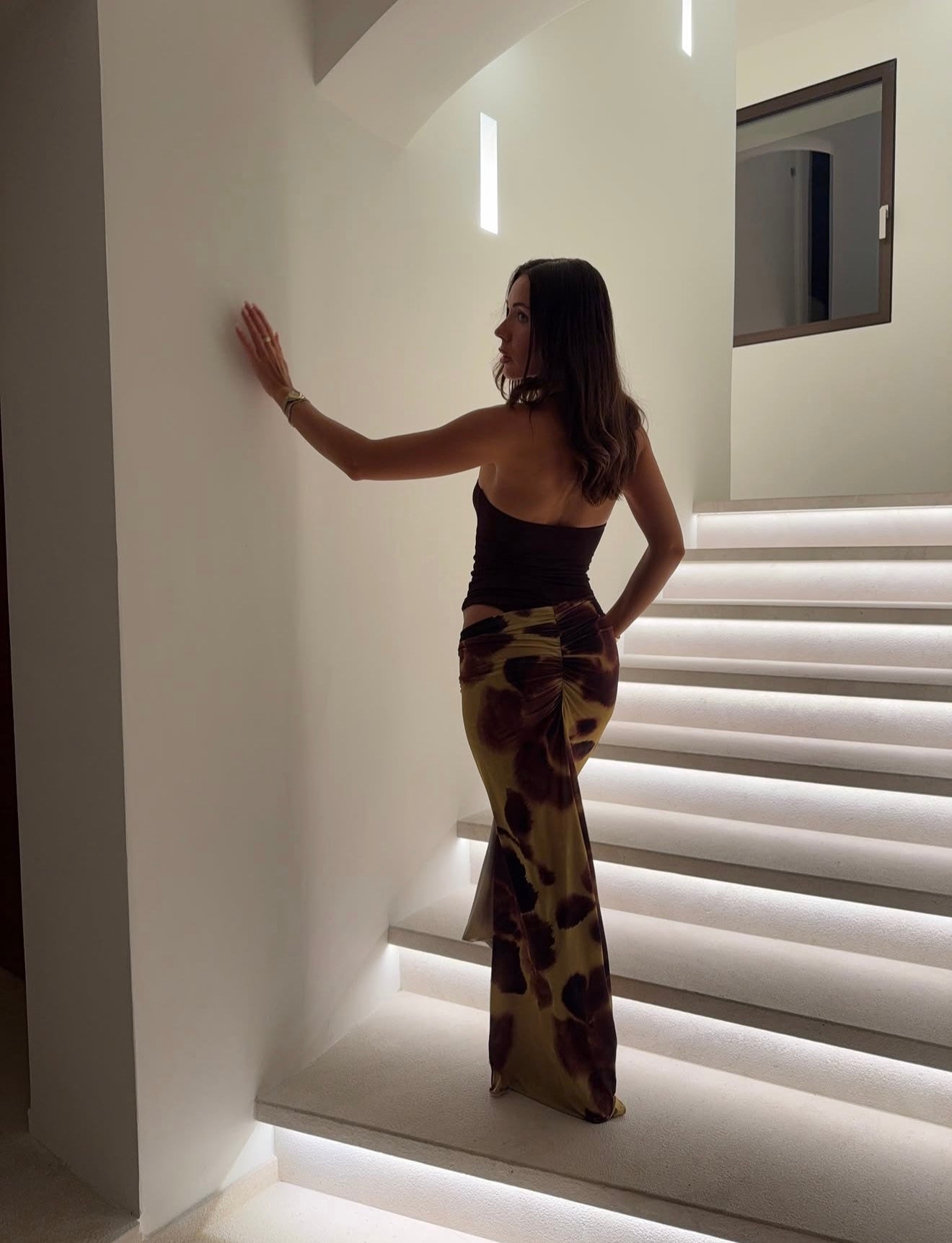 Benni Rumi Maxi Dress in Choc / Botanica