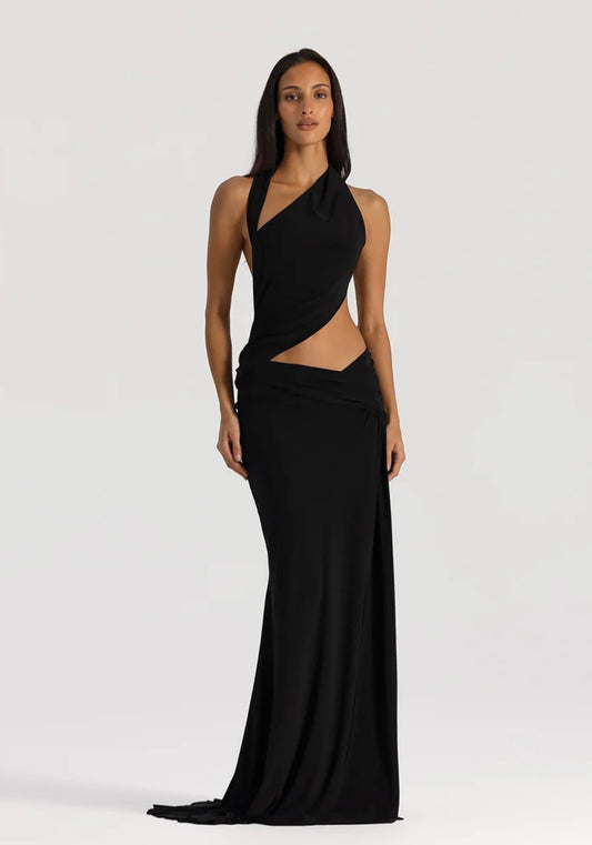 Natalie Rolt Odette Gown Black