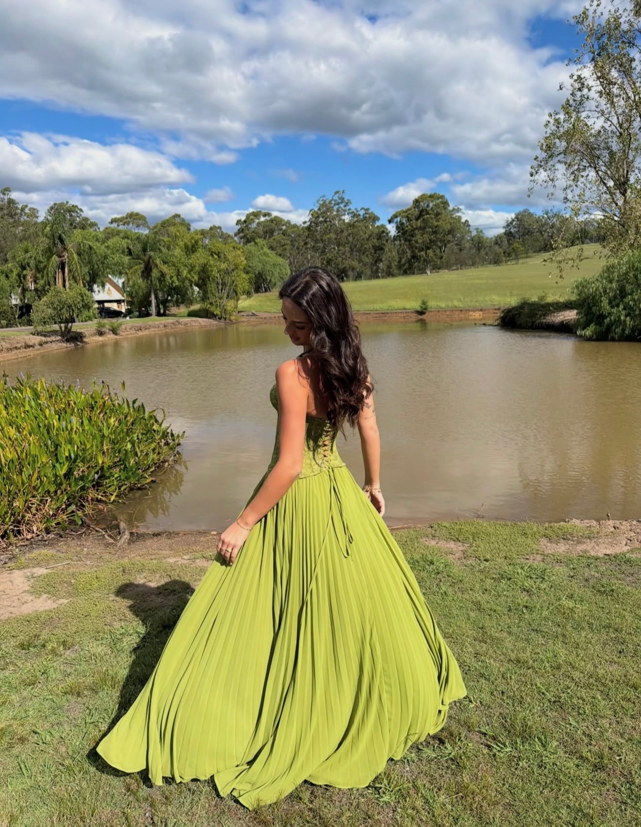 Fenity Gaia Dress Green