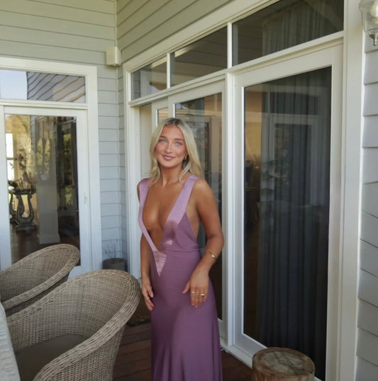 Ance Gria Rosa Gown Mauve