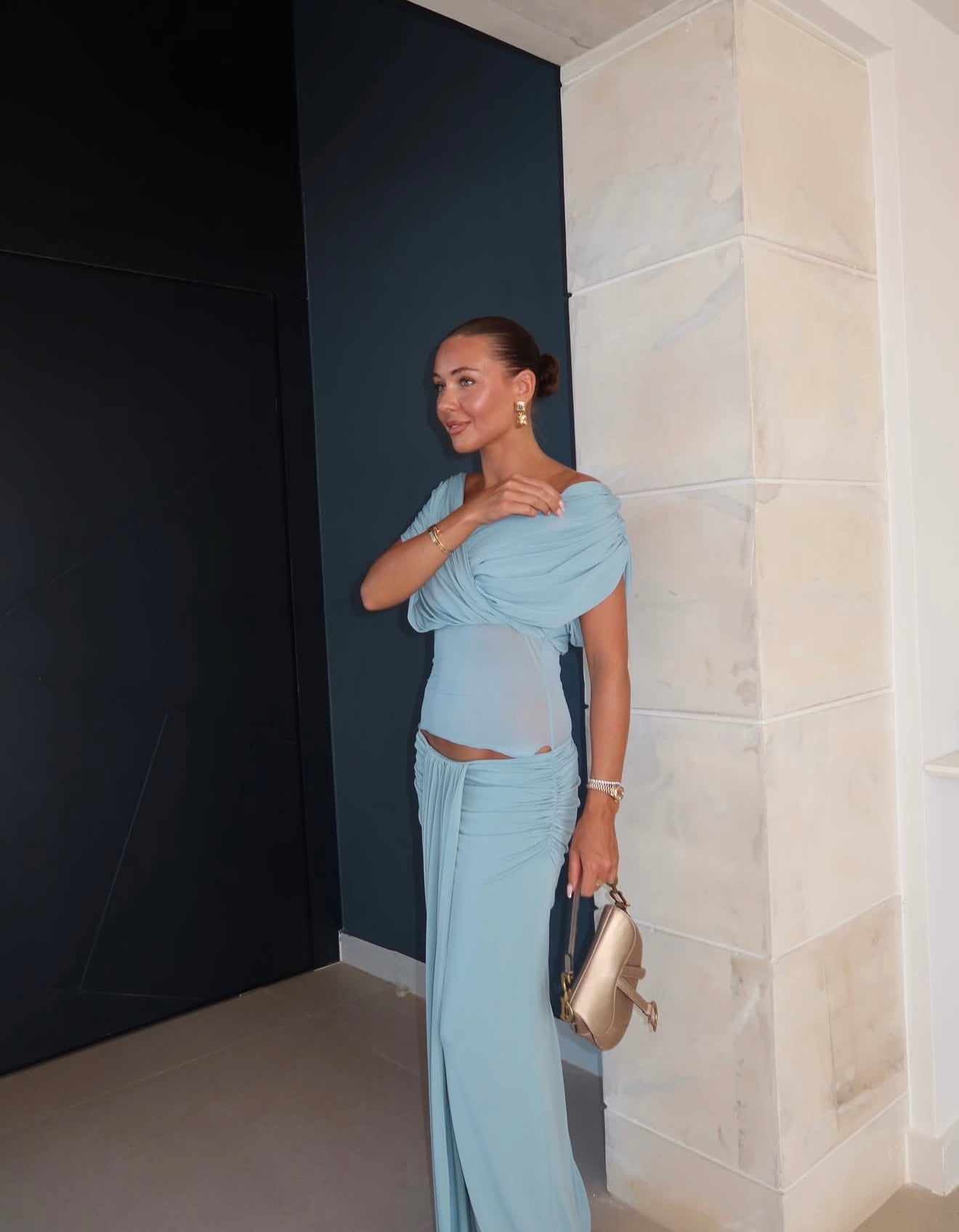 Benni Celia Maxi Dress in Powder Blue
