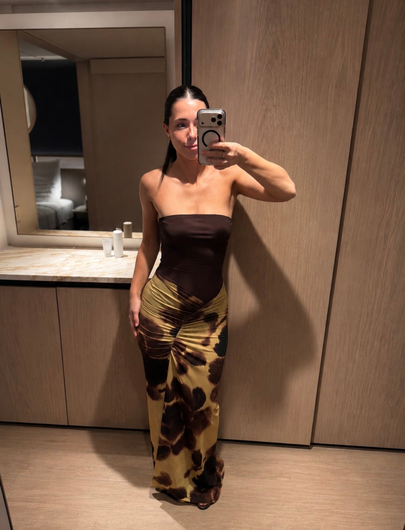 Benni Rumi Maxi Dress in Choc / Botanica