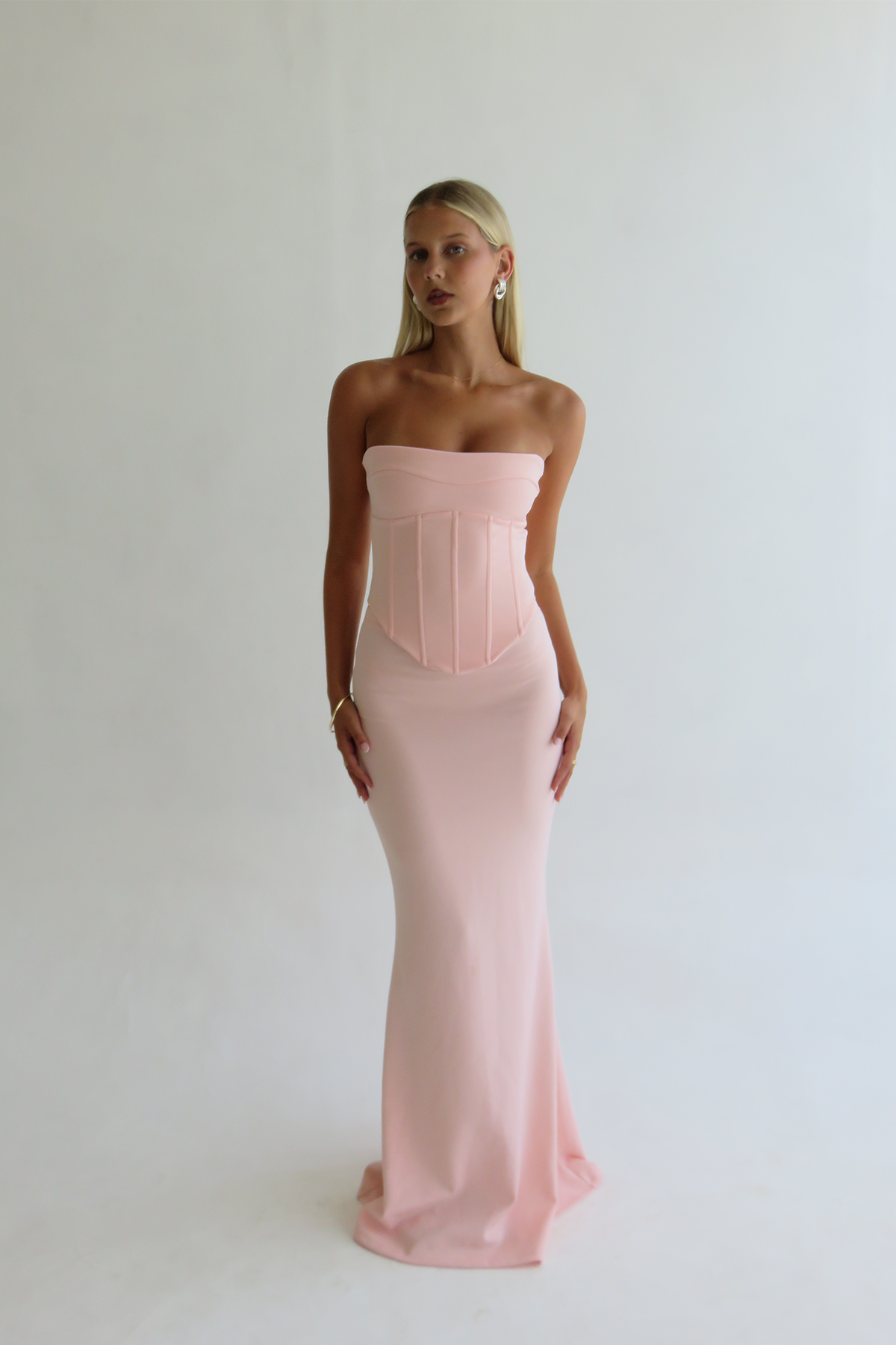 HNTR the Label Louie Gown Baby Pink