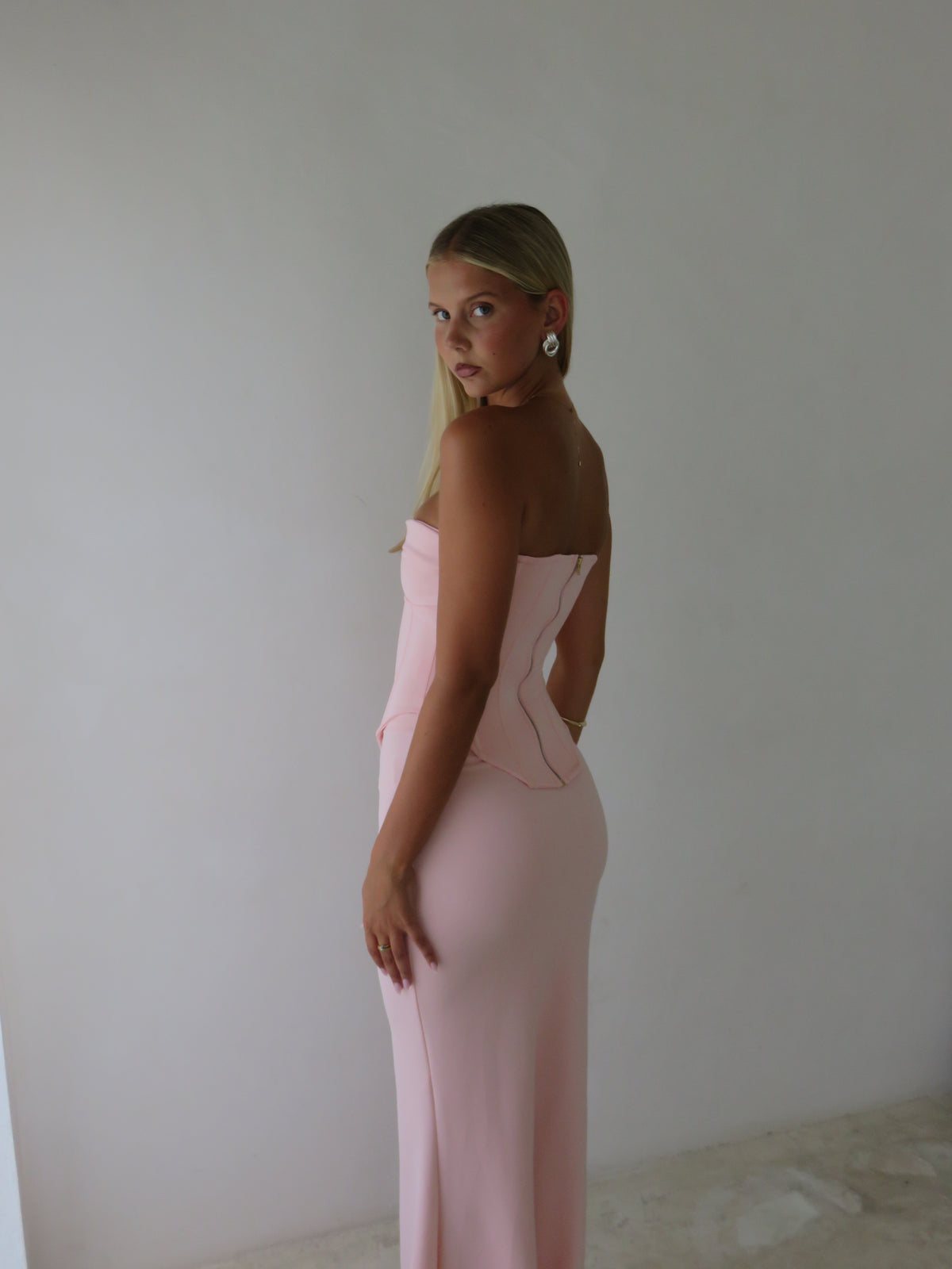 HNTR the Label Louie Gown Baby Pink