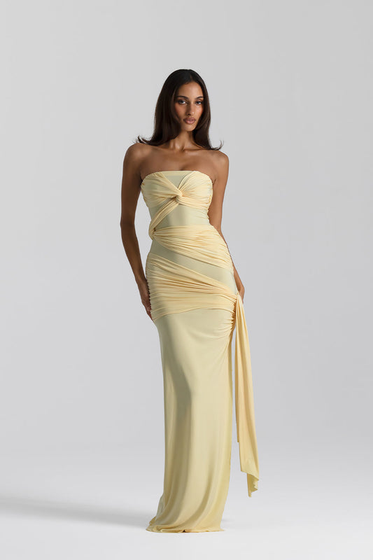 Natalie Rolt Miranda Gown - Yellow