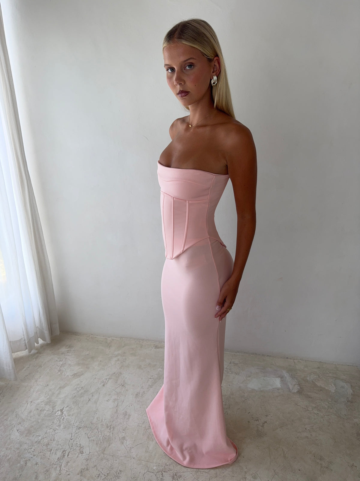 HNTR the Label Louie Gown Baby Pink