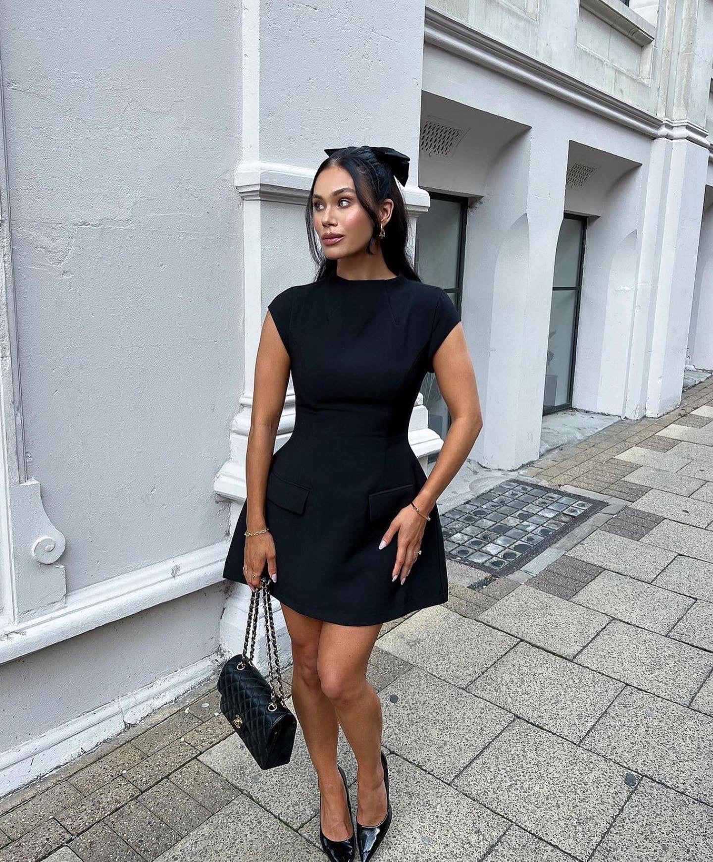 Odd Muse Cap Sleeve Mini Dress