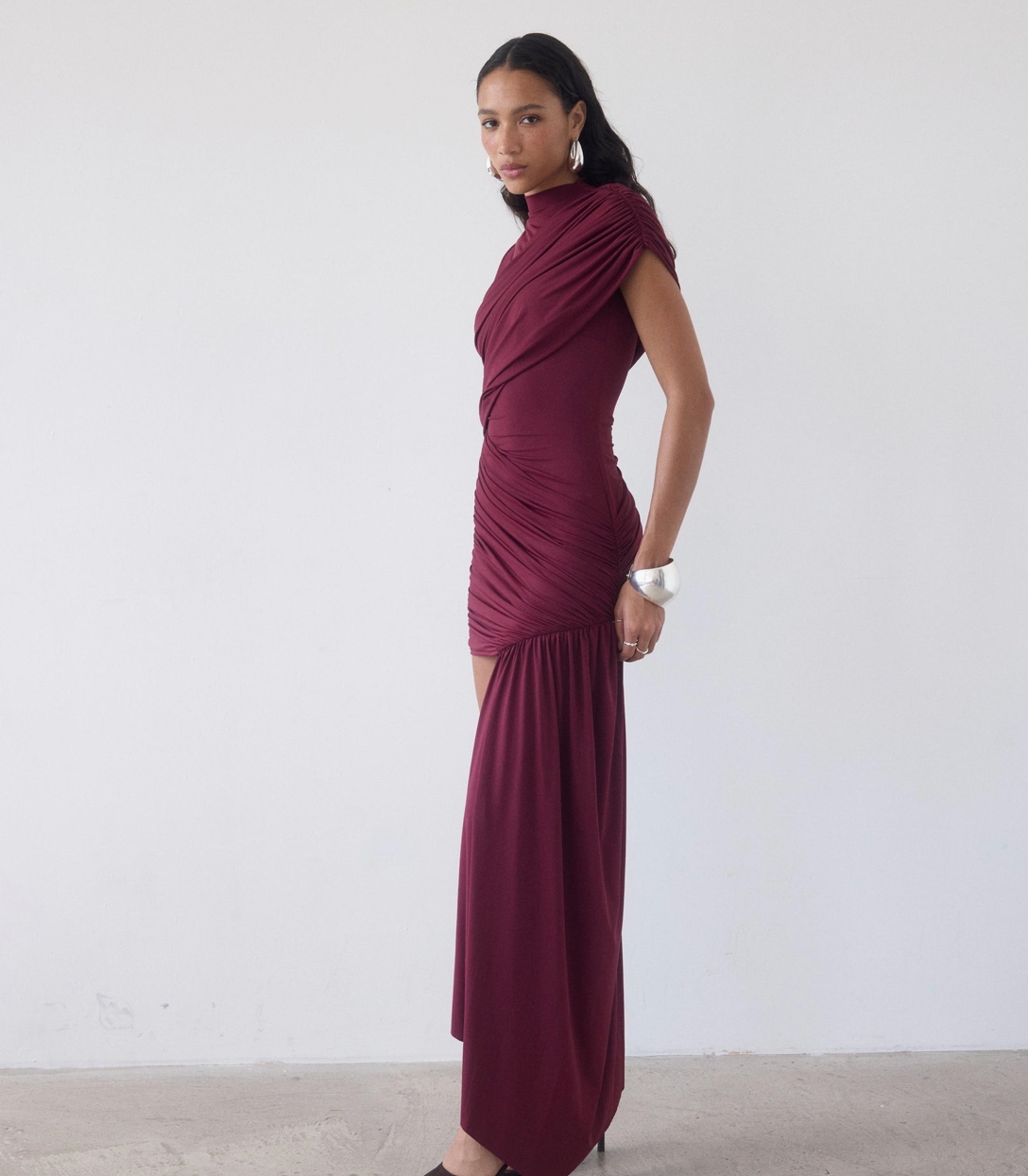 De La Vali Ravenna Mini Dress Earth Spandex