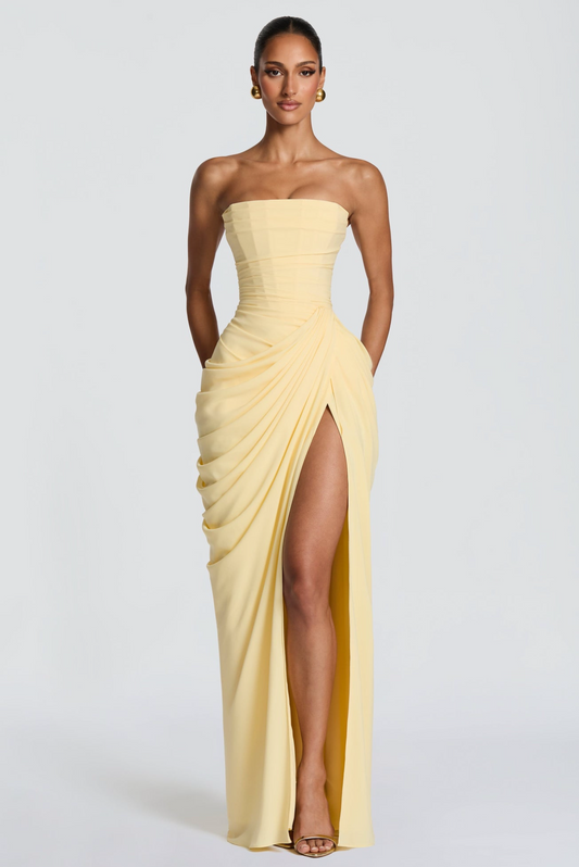 Babyboo Cyra Maxi Dress Lemon