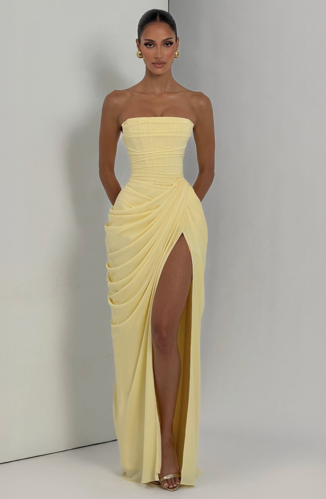 Babyboo Cyra Maxi Dress Lemon
