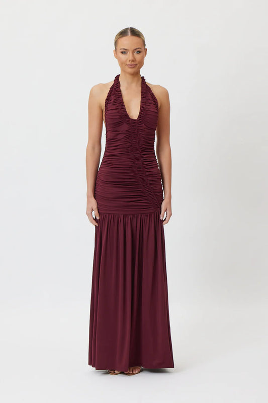 Bianca & Bridgett CORISCA MAXI DRESS WINE