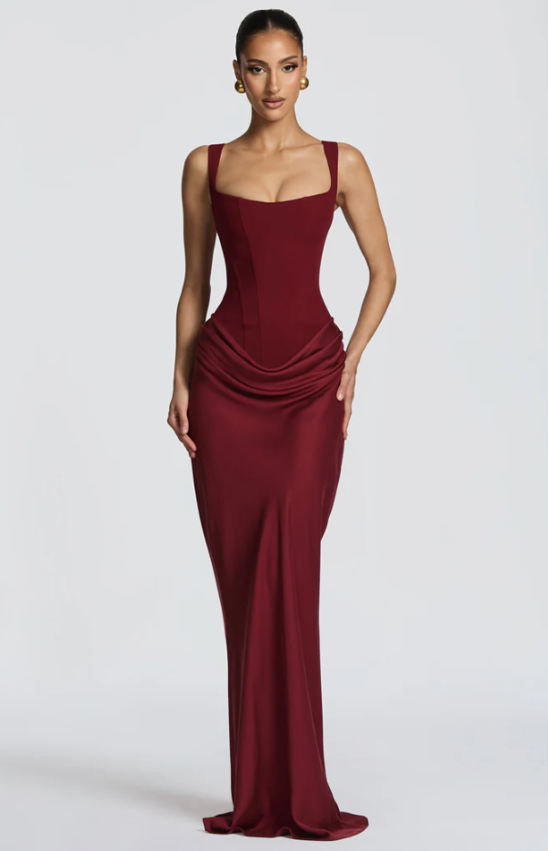 Babyboo Cornelia Maxi Dress - Burgundy