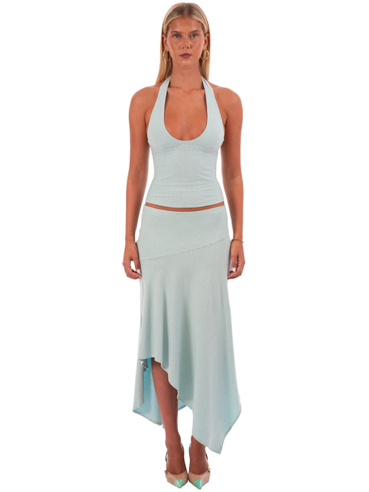 I Am Delilah Yasmin Halter Set in Mint