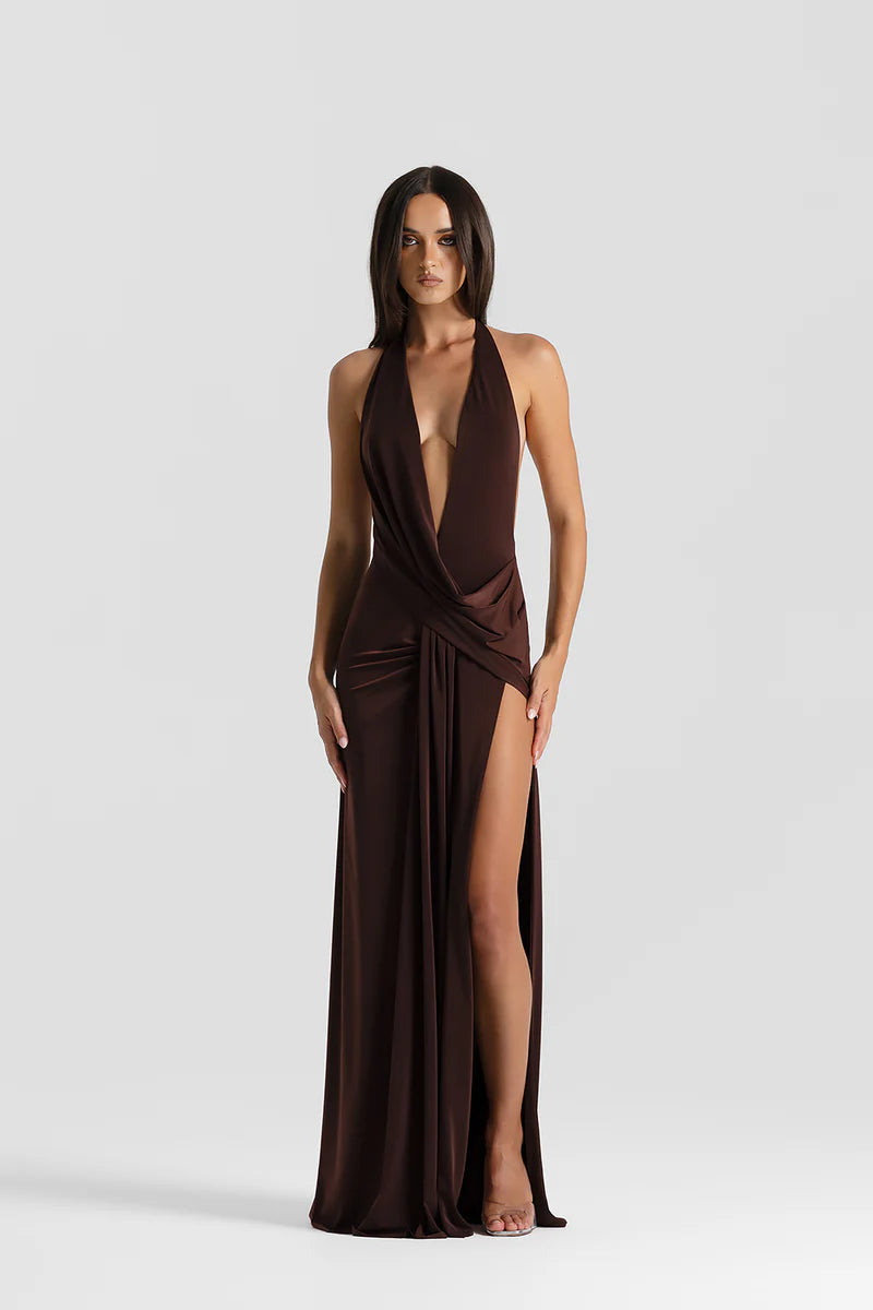 Natalie Rolt Winona Gown Espresso