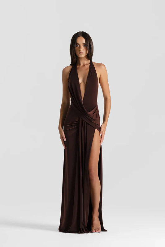 Natalie Rolt Winona Gown Espresso