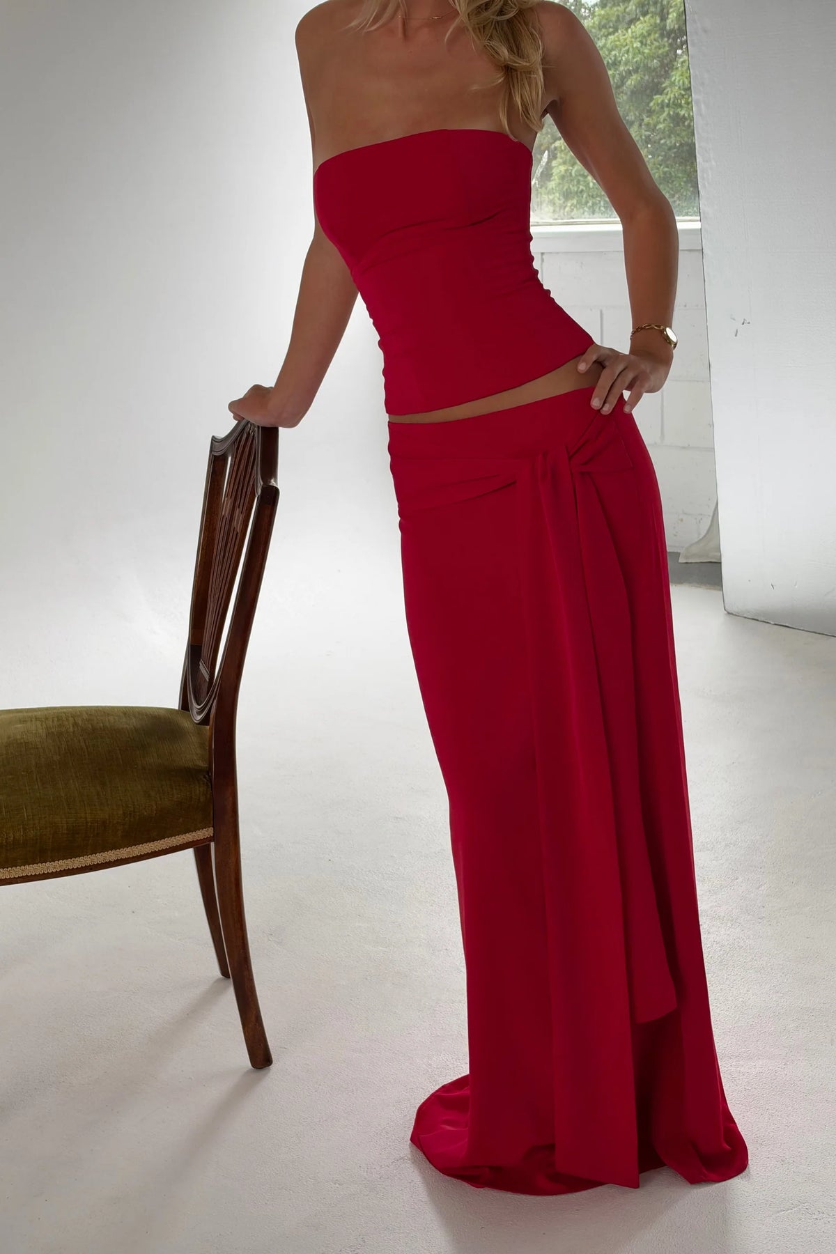 Sabelle Charlotte Corset Set Cherry